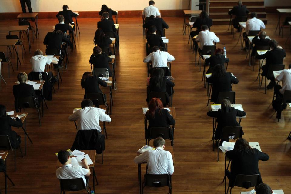 A-level students did not sit exams this summer (PA)