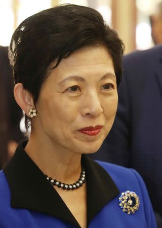 Japan's Princess Takamado visits museum in Saransk, Russia June 19, 2018. REUTERS/Artem Artamonov