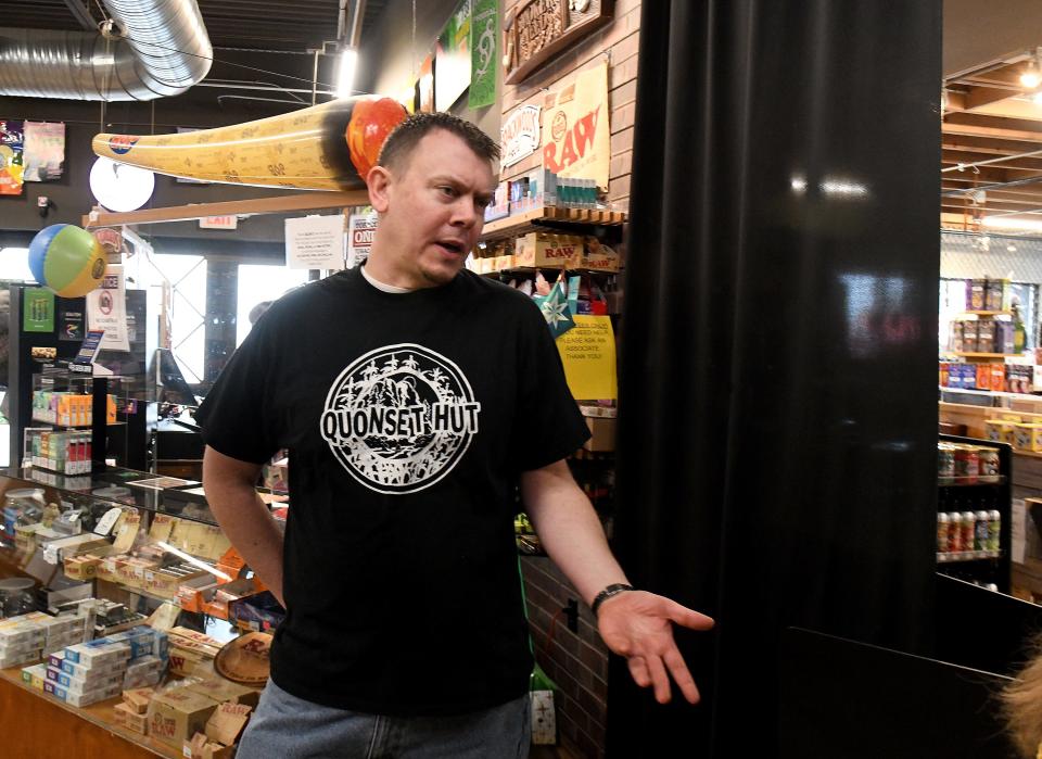 Matt Hisrich, co-owner of the Quonset Hut in Canton, says the store might be interested in selling cannabis in the future. "There's so much ambiguity right now," he says.
