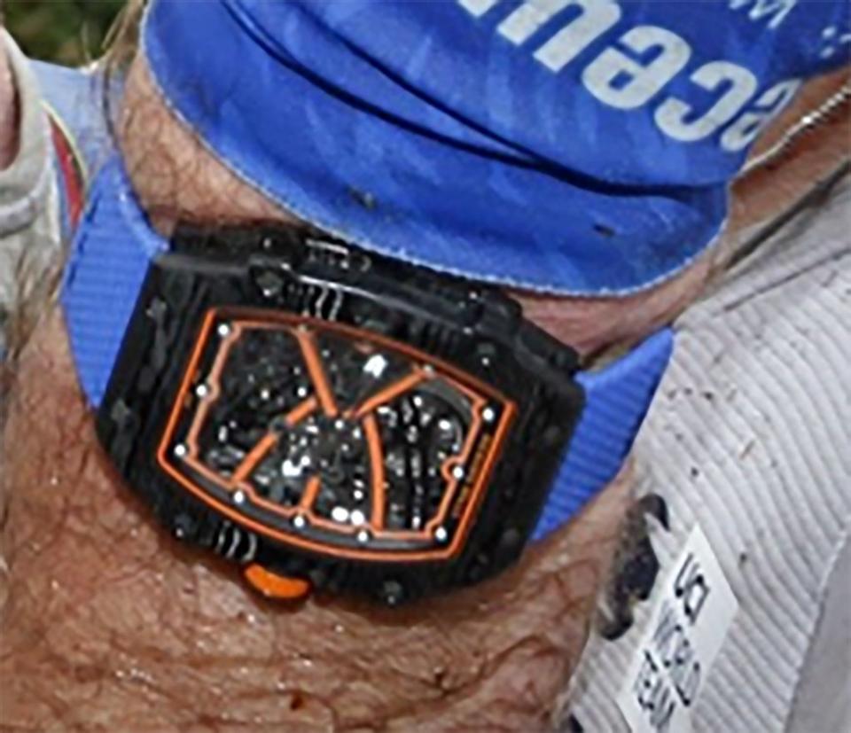One of the watches stolen from Olympic cyclist Mark Cavendish’s home (Essex Police) (PA Media)