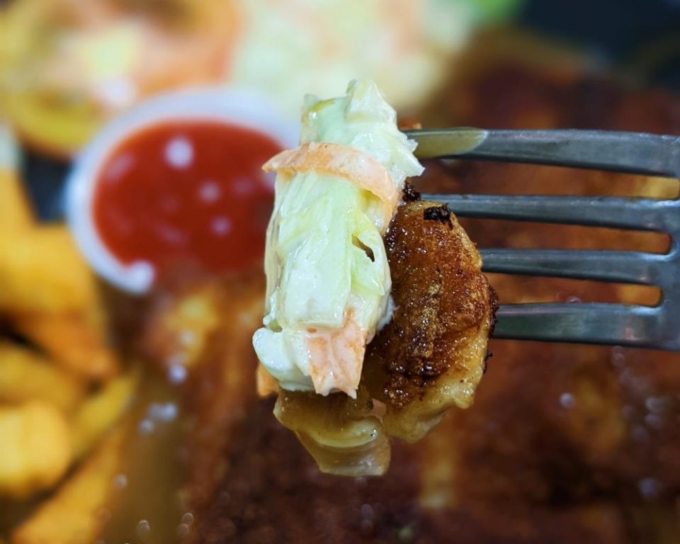 Tom's Kitchen - close up of grilled chicken chop