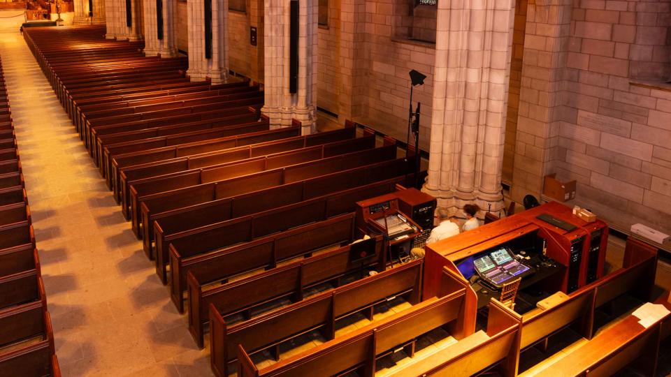 Princeton Chapel Audio Operations Wide Shot