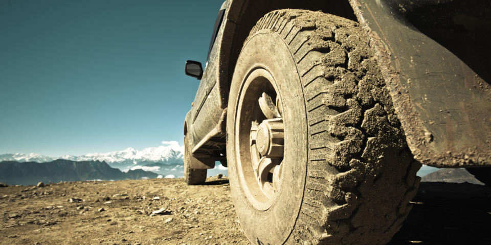 <p>If you're planning to venture off the tarmac, the first (and easiest) upgrade to make is a purpose-built set of tires with a deep tread to keep your grip on mud, snow, sand or ice.</p>