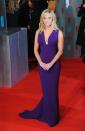 <p>In 2015, Witherspoon starred in the movie <em>Hot Pursuit</em> with Sofia Vergara. Here, she's pictured at the EE British Academy Film Awards in London in a beautiful purple gown.<br></p>