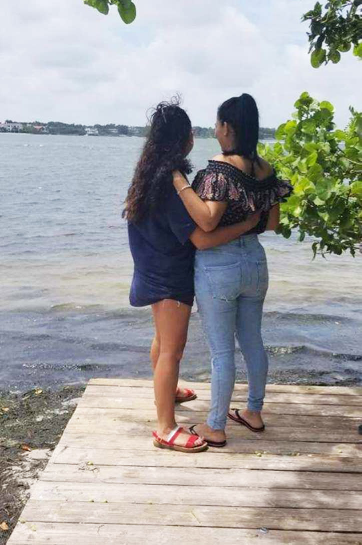 Yudissa and her daughter Jissel are reunited in Florida after spending three years apart since they were separated by the Trump administration in 2018. (via NBC News)