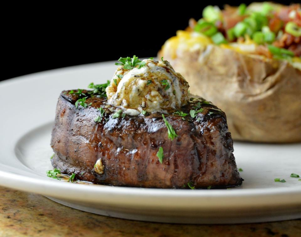 Bleu cheese filet at Connors Steak & Seafood.