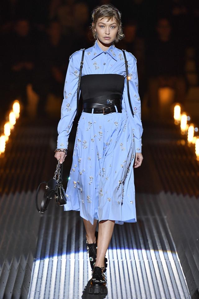 Here's Why Gigi Hadid Was Crying After the Prada Runway Show