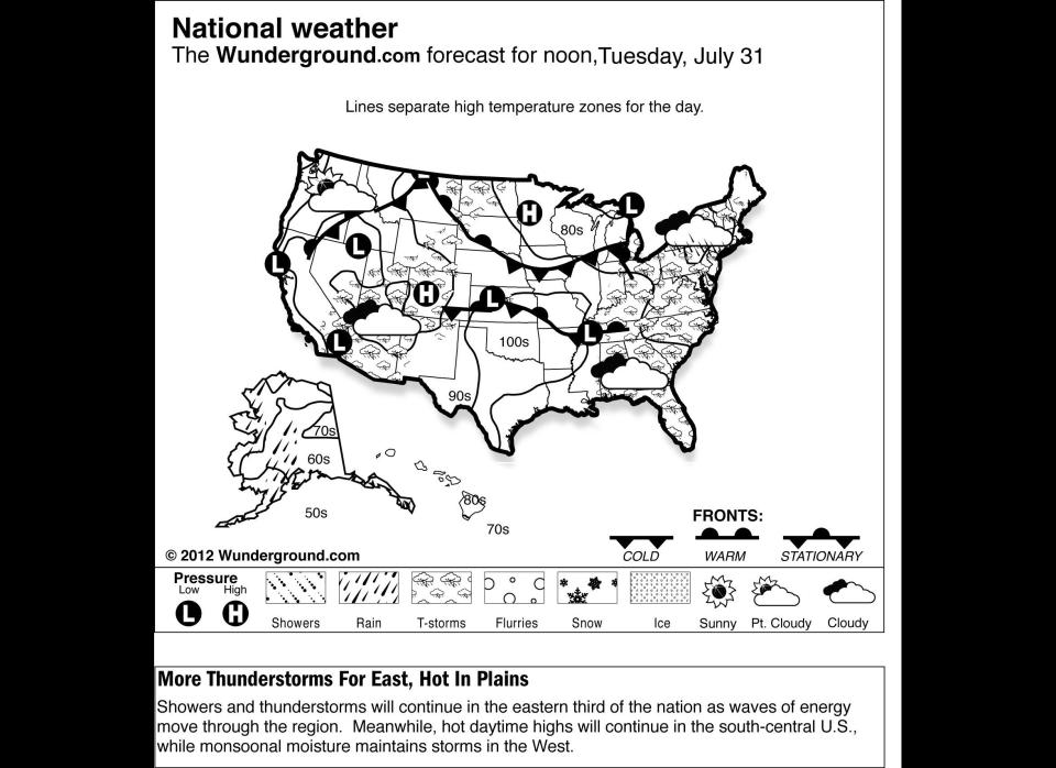 Ryan's proposed cuts to environment and natural resource programs could result in weather forecasts being only half as accurate, according to Third Way's budget expert, David Kendall. "For many people planning a weekend outdoors, they may have to wait until Thursday for a forecast as accurate as one they now get on Monday," <a href="http://www.washingtonpost.com/blogs/ezra-klein/wp/2012/08/12/what-paul-ryans-budget-actually-cuts-and-by-how-much/" target="_hplink">he's quoted as saying in the <em>Washington Post</em></a>.