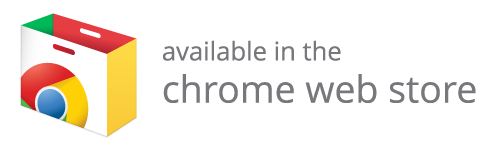 Screenshot reading 'Available in the Chrome Web Store'