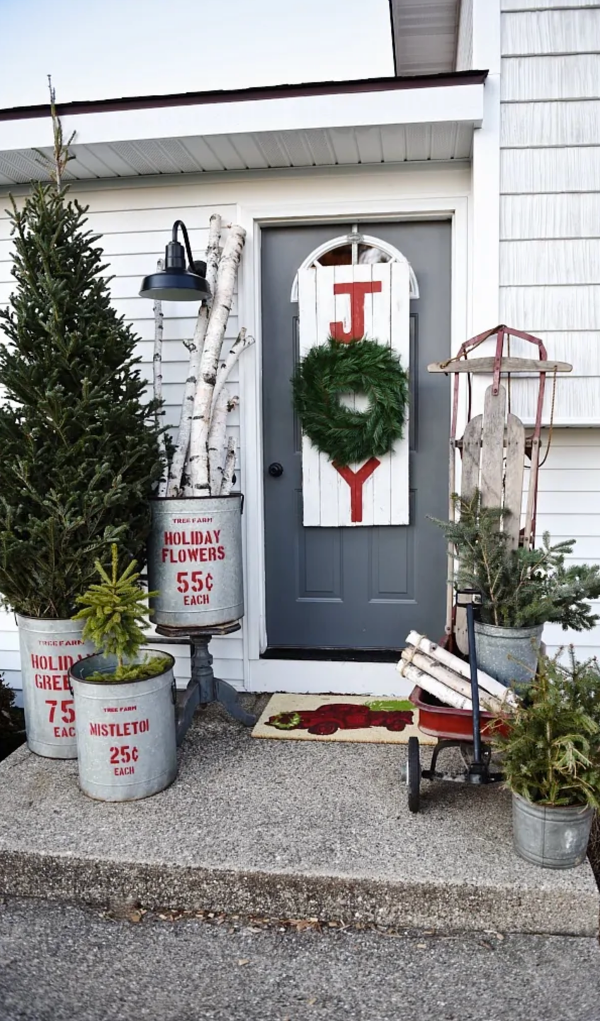 diy christmas door decorations joy sign