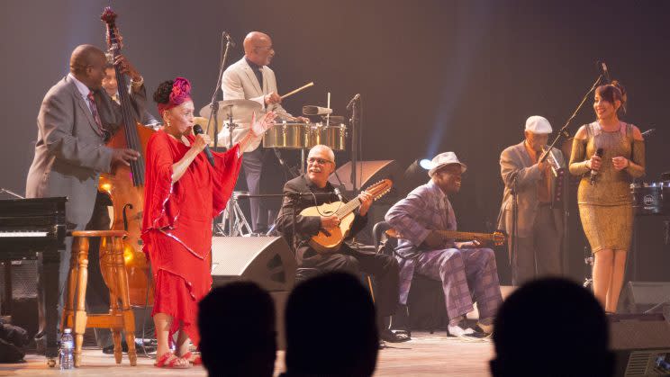 Members of Orquesta Buena Vista Social Club perform (Photo: Dragan Tasic / Broad Green Pictures)