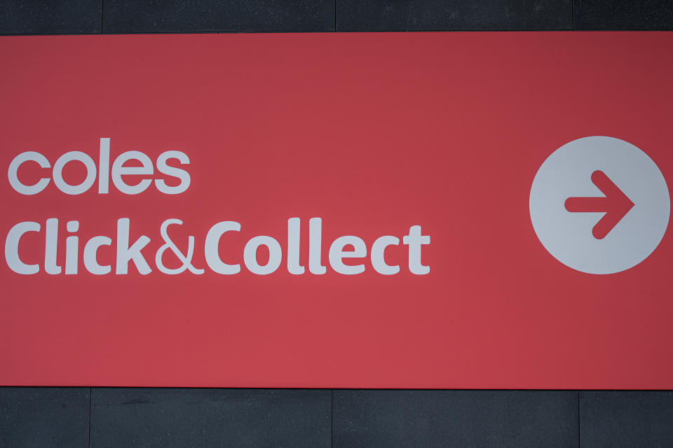 Digital Signage for Coles supermarkets online service ''Click&Collect ''