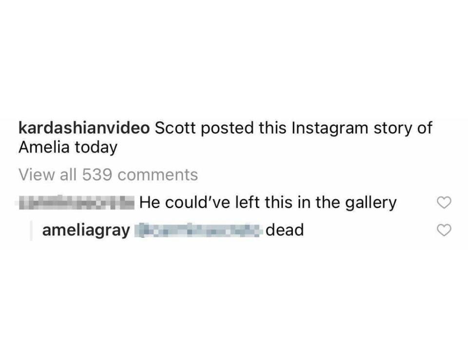 Amelia Hamlin Comment Image