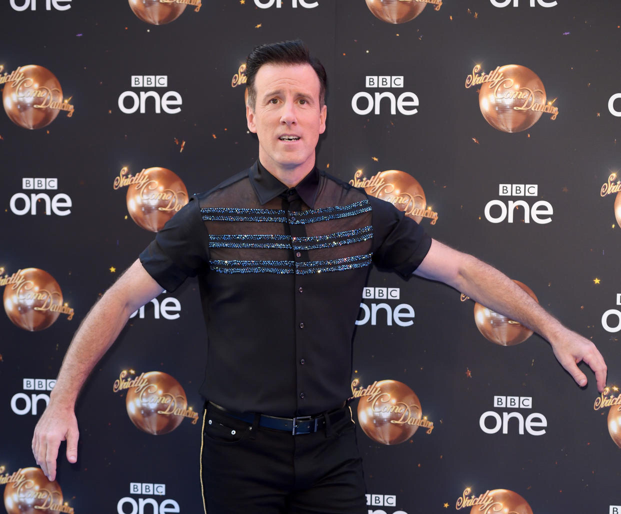 LONDON, ENGLAND - AUGUST 27:  Anton Du Beke attends the red carpet launch for 'Strictly Come Dancing 2018' at Old Broadcasting House on August 27, 2018 in London, England.  (Photo by Karwai Tang/WireImage)