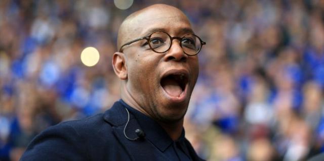 Former Arsenal striker Ian Wright during Arsenal's match against Leicester City, King Power Stadium, August 2016 Credit: Alamy