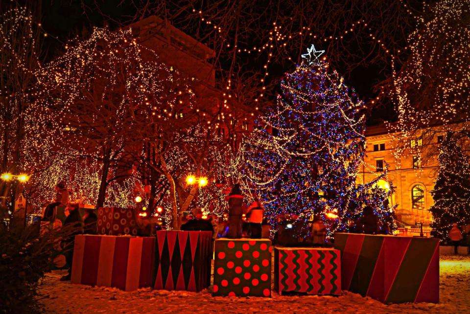 Minnesota: Rice Park Holiday Display