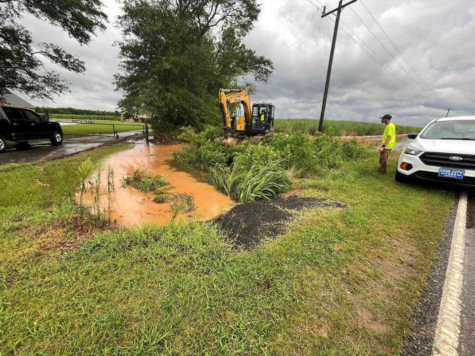 A $52,000 St. Landry Parish government-funded lateral draining project may have helped to alleviate flooding issues that plagued rural residences.