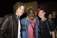 Justin Guarini, George Clinton and Nikki McKibbin during Prince Listening Party for "One Nite Alone...Live" at Jimmy's Uptown in Harlem in New York City, New York, United States. (Photo by KMazur/WireImage)