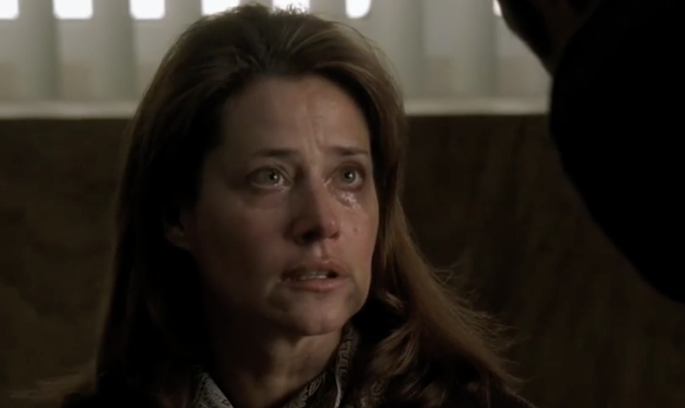 Lorraine Bracco as Jennifer Melfi in the pivotal 'Employee of the Month' episode of 'The Sopranos' (Photo: HBO)