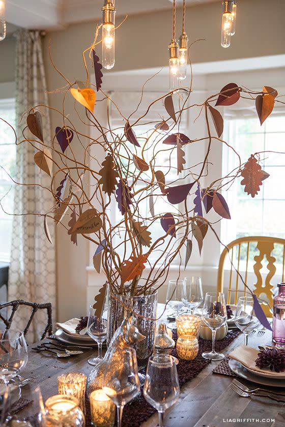 7) Thankful Tree Centerpiece