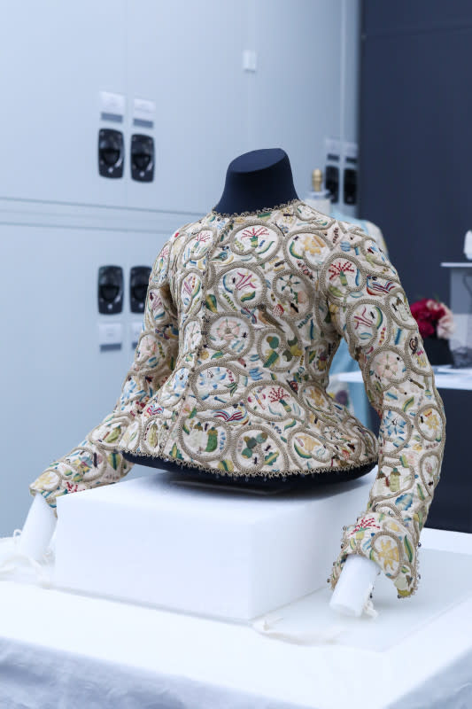 The 17th century jacket that inspired the nature throughline that connects the pieces featured in "Sleeping Beauty". <p>Photo: BFA.com/Hippolyte Petit/Courtesy of the Metropolitan Museum of Art</p>