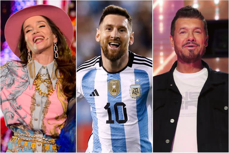 Natalia Oreiro y Marcelo Tinelli sufrieron los embates de la transmisión del partido disputado por la Selección Nacional de fútbol liderada por Lionel Messi