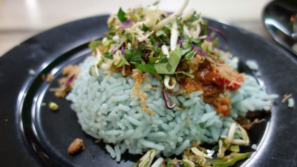 Don't let the blue rice put you off. - Courtesy Yun Huang Yong/Creative Commons/Flickr