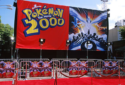 The stage is set for the Mann's Village Theater premiere of WB's Pokemon: The Movie 2000