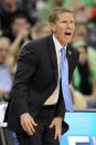 PITTSBURGH, PA - MARCH 17: Head coach Mark Few of the Gonzaga Bulldogs reacts as he coaches against the Ohio State Buckeyes during the third round of the 2012 NCAA Men's Basketball Tournament at Consol Energy Center on March 17, 2012 in Pittsburgh, Pennsylvania. (Photo by Gregory Shamus/Getty Images)