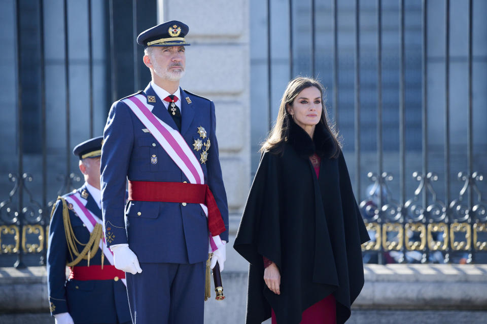Rey Felipe VI de España y reina consorte Letizia de España 2023 en Madrid, España. (Photo by Carlos Alvarez/Getty Images)