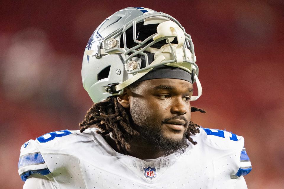 Dallas Cowboys defensive tackle Mazi Smith (58) after the game against the San Francisco 49ers at Levi's Stadium.