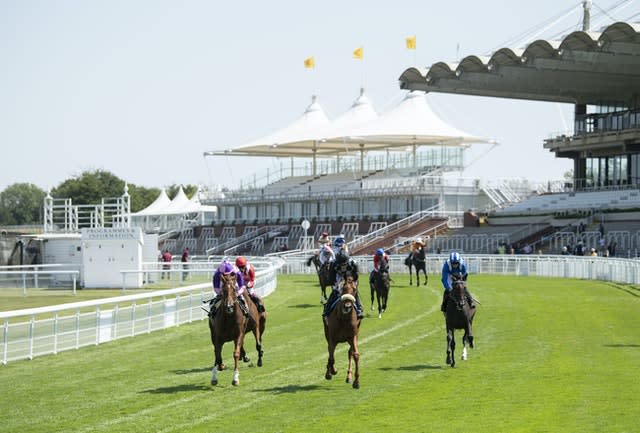 Thousands of spectators had been expected at Goodwood in West Sussex