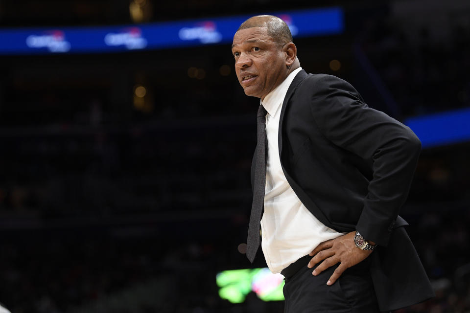 Philadelphia 76ers head coach Doc Rivers