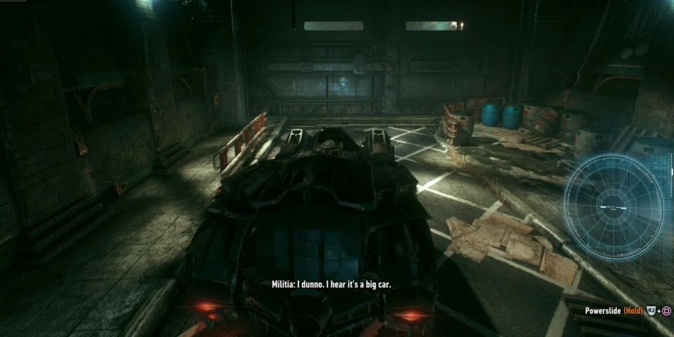 batman arkham knight tank or car