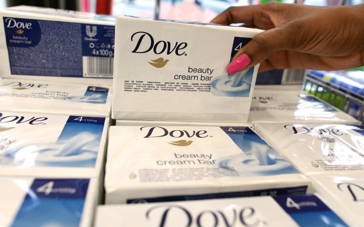 Dove soap bars will soon be wrapped in plastic free wrapping. - Bloomberg News