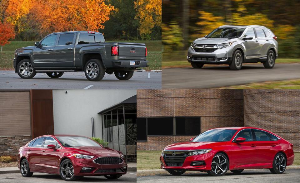 <p>The best year ever for auto sales in the United States was 2016; predictably, 2017 couldn’t quite keep the good times going. But it was far from a shabby year for automakers. The continuing rise of SUV, crossover, and pickup-truck sales fueled plenty of growth and profitability, even if major players including General Motors, Ford, Toyota, and Fiat Chrysler saw minor sales declines overall. This list of best-selling vehicles for 2017 might look familiar in its makeup, but the order has changed significantly as several crossovers displaced compact cars and mid-size sedans from their <a rel="nofollow noopener" href="https://www.caranddriver.com/flipbook/sales-tale-these-are-the-25-best-selling-vehicles-of-2016" target="_blank" data-ylk="slk:2016 sales ranks;elm:context_link;itc:0;sec:content-canvas" class="link ">2016 sales ranks</a>. Read on to find out how these best-sellers fared.</p>