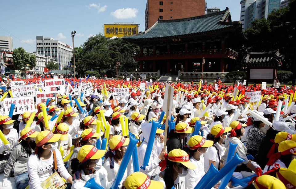 South Korean Prostitutes Protest Against Anti-Sex Law