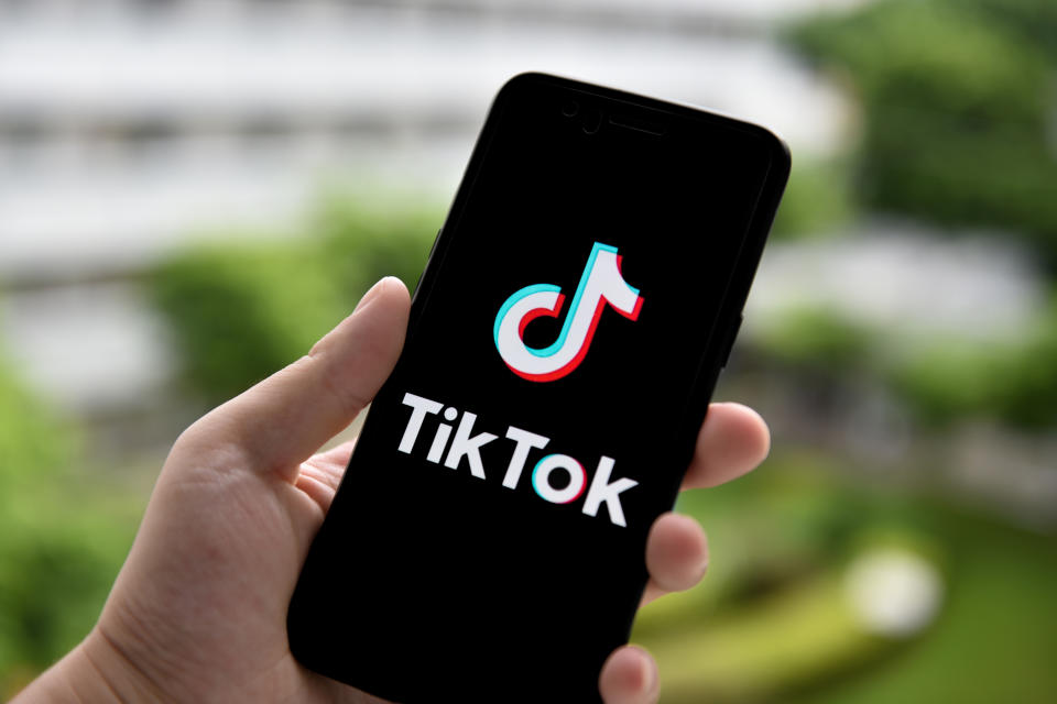 CHINA - 2020/09/14: In this photo illustration a TikTok logo is seen displayed on a smartphone. (Photo Illustration by Sheldon Cooper/SOPA Images/LightRocket via Getty Images)