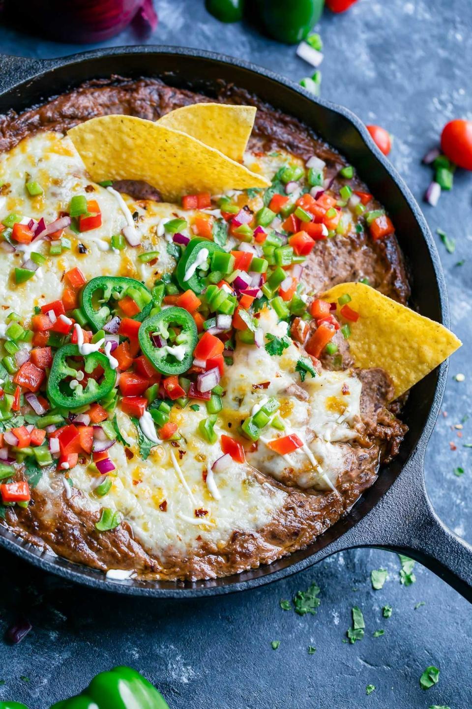 <strong>Get the <a href="https://peasandcrayons.com/2017/09/instant-pot-black-bean-dip.html" target="_blank" rel="noopener noreferrer">Instant Pot Black Bean Dip</a> recipe from Peas and Crayons.</strong>