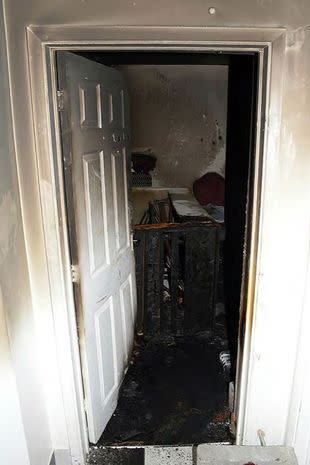 The fire caused significant damage. (Cambridgeshire Police)