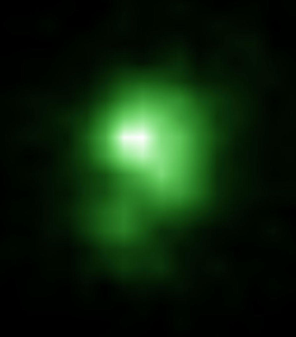 Green Glow from Ancient Galaxies Surprises Scientists