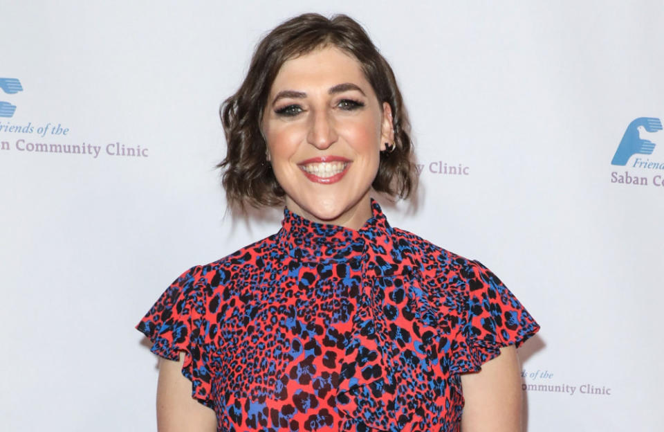 Mayim Bialik has distanced herself from online ads credit:Bang Showbiz