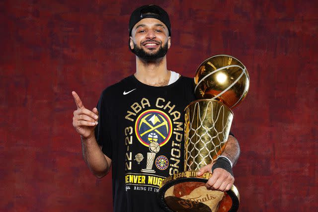 <p>Jesse D. Garrabrant/NBAE via Getty </p> Jamal Murray