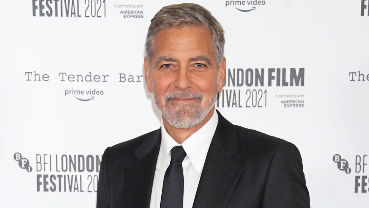 George Clooney attends the Premiere of 