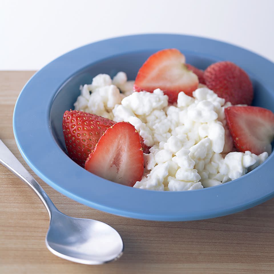 Strawberries and Cottage Cheese