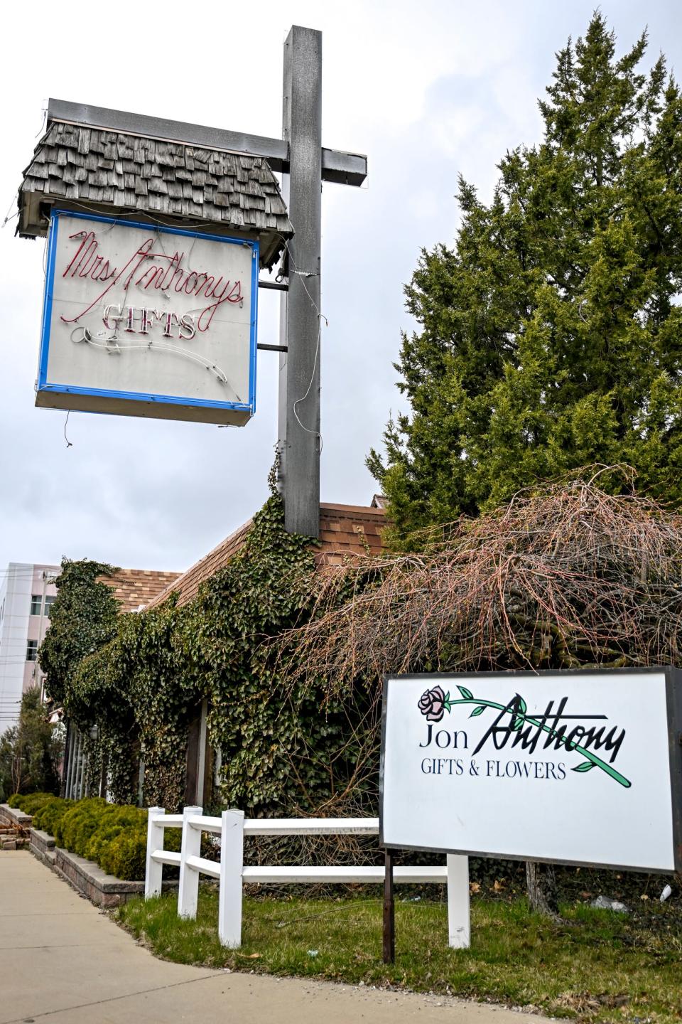 The Jon Anthony Gifts and Flowers building on Michigan Avenue on Wednesday, March 20, 2024, in Lansing.