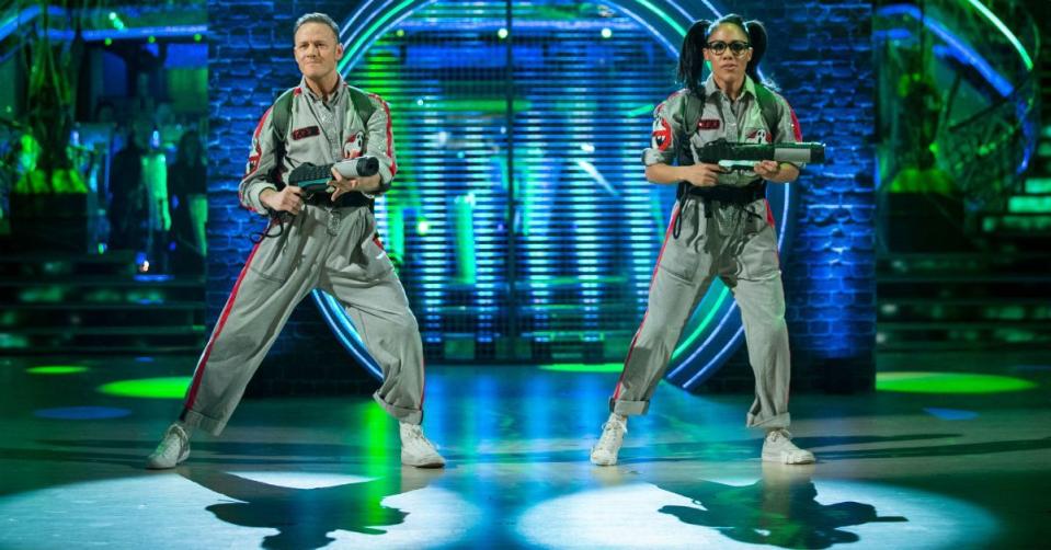 Kevin Clifton has had to stand in for Alex Scott's partner Neil Jones (Credit: BBC)
