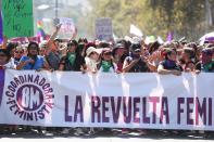 Masiva convocatoria a la conmemoración del Día de la Mujer en Santiago