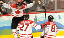 <p>Canada dominated America in the men's hockey event with a stunning overtime goal by Sidney Crosby. In the women's hockey matches, Canada also snatched the gold. But America didn't go home empty-handed: The U.S. team won 37 gold medals, including those won in standout performances by Shaun White. </p>