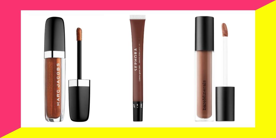 When it comes to most flattering brown lip gloss for dark skin tones, the reviews all point to&nbsp;<a href="https://fave.co/2qDnceo" target="_blank" rel="noopener noreferrer">Anastasia Beverly Hills lip gloss in shade &ldquo;Sepia&rdquo;</a>. (Photo: HuffPost)